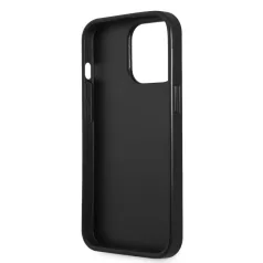   Guess PU Saffiano Triangle Apple iPhone 13 Pro (6.1) hátlapvédő tok ezüst (GUHCP13LPSATLG)