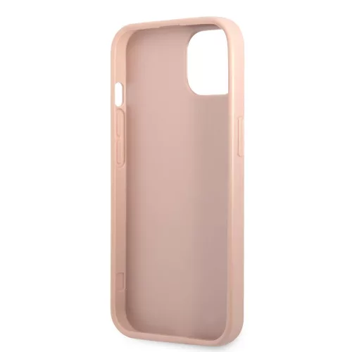 Guess PU Saffiano Triangle Apple iPhone 13 (6.1) hátlapvédő tok pink (GUHCP13MPSATLP)