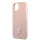 Guess PU Saffiano Triangle Apple iPhone 13 Pro (6.1) hátlapvédő tok pink (GUHCP13LPSATLP)