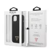 Guess Silicone Line Triangle Apple iPhone 13 (6.1) hátlapvédő tok fekete (GUHCP13MSLTGK)