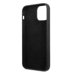   Guess Silicone Line Triangle Apple iPhone 13 Pro Max (6.7) hátlapvédő tok fekete (GUHCP13XSLTGK)