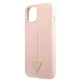 Guess Silicone Line Triangle Apple iPhone 13 (6.1) hátlapvédő tok pink (GUHCP13MSLTGP)