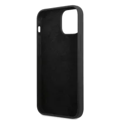   Guess Apple iPhone 13 Mini (5.4) 4G Silicone Metal Logo hátlapvédő tok fekete (GUHCP13SS4LK)