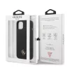 Guess Apple iPhone 13 Pro Max (6.7) 4G Silicone Metal Logo hátlapvédő tok fekete (GUHCP13XS4LK)