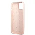 Guess Apple iPhone 13 Mini (5.4) 4G Silicone Metal Logo hátlapvédő tok pink (GUHCP13SS4LP)