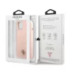 Guess Apple iPhone 13 Mini (5.4) 4G Silicone Metal Logo hátlapvédő tok pink (GUHCP13SS4LP)