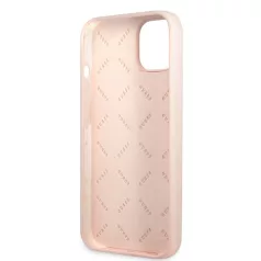   Guess Apple iPhone 13 (6.1) 4G Silicone Metal Logo hátlapvédő tok pink (GUHCP13MS4LP)