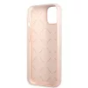 Guess Apple iPhone 13 Pro Max (6.7) 4G Silicone Metal Logo hátlapvédő tok pink (GUHCP13XS4LP)