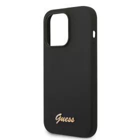   Guess Samsung SM-S906 Galaxy S22 Plus (2022) Silicone Metal Logo hátlapvédő tok fekete (GUHCS22MLSLMGBK)