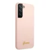 Guess Samsung SM-S906 Galaxy S22 Plus (2022) Silicone Metal Logo hátlapvédő tok pink (GUHCS22MLSLMGPP)