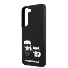   Karl Lagerfeld and Choupette Samsung SM-S906 Galaxy S22 Plus (2022) hátlapvédő tok fekete (KLHCS22MSSKCK)