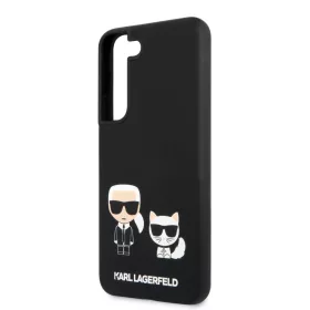   Karl Lagerfeld and Choupette Samsung SM-S906 Galaxy S22 Plus (2022) hátlapvédő tok fekete (KLHCS22MSSKCK)