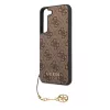 Guess 4G Charms Samsung SM-S906 Galaxy S22 Plus (2022) hátlapvédő tok barna (GUHCS22MGF4GBR)