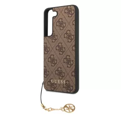   Guess 4G Charms Samsung SM-S906 Galaxy S22 Plus (2022) hátlapvédő tok barna (GUHCS22MGF4GBR)
