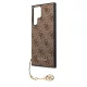 Guess 4G Charms Samsung SM-S908 Galaxy S22 Ultra (2022) hátlapvédő tok barna (GUHCS22LGF4GBR)
