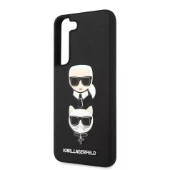   Karl Lagerfeld and Choupette Samsung SM-S901 Galaxy S22 (2022) hátlapvédő tok fekete (KLHCS22SSAKICKCBK)