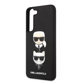   Karl Lagerfeld and Choupette Samsung SM-S901 Galaxy S22 (2022) hátlapvédő tok fekete (KLHCS22SSAKICKCBK)