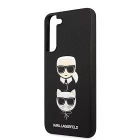   Karl Lagerfeld and Choupette Samsung SM-S906 Galaxy S22 Plus (2022) hátlapvédő tok fekete (KLHCS22MSAKICKCBK)