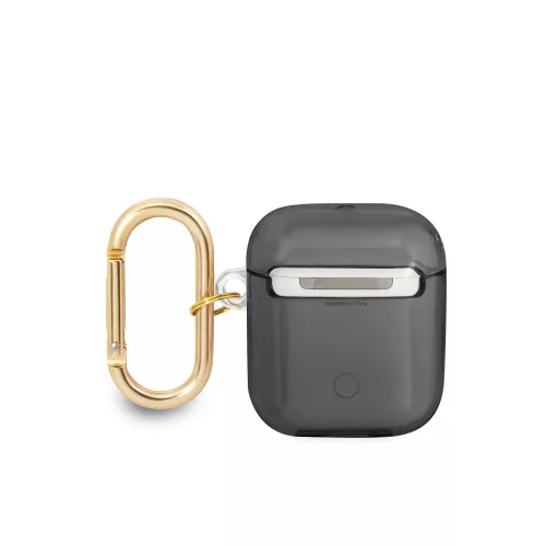 Guess TPU Printed Stripe Apple AirPods 1/2 szilikon tok fekete (GUA2LSC4EK)