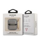 Guess TPU Printed Stripe Apple AirPods 1/2 szilikon tok fekete (GUA2LSC4EK)