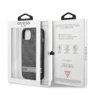 Guess PU 4G Stripe Apple iPhone 13 Mini (5.4) hátlapvédő tok szürke (GUHCP13SP4SNK)
