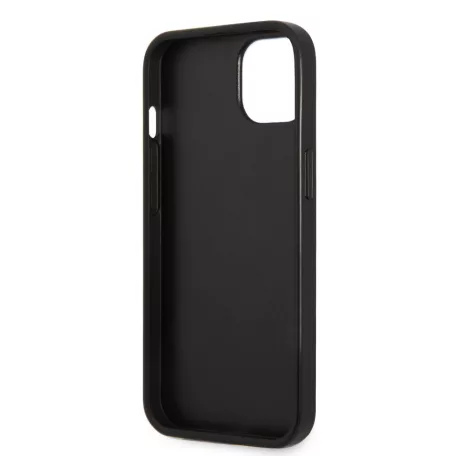 Guess PU 4G Stripe Apple iPhone 13 (6.1) hátlapvédő tok szürke (GUHCP13MP4SNK)