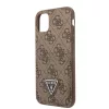 Guess 4G Saffiano Double Card Apple iPhone 13 (6.1) hátlapvédő tok barna (GUHCP13MP4TPW)