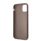 Guess 4G Saffiano Double Card Apple iPhone 13 (6.1) hátlapvédő tok barna (GUHCP13MP4TPW)