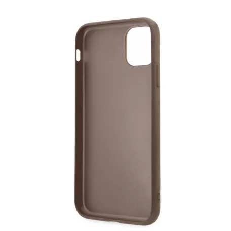 Guess 4G Saffiano Double Card Apple iPhone 13 (6.1) hátlapvédő tok barna (GUHCP13MP4TPW)