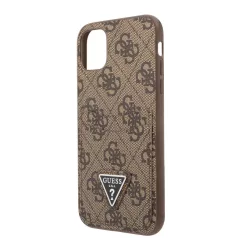   Guess 4G Saffiano Double Card Apple iPhone 13 Pro Max (6.7) hátlapvédő tok barna (GUHCP13XP4TPW)