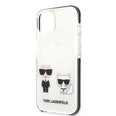   Karl Lagerfeld and Choupette Apple iPhone 13 (6.1) hátlapvédő tok fehér (KLHCP13MTPEKCW)