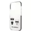 Karl Lagerfeld and Choupette Apple iPhone 13 Pro Max (6.7) hátlapvédő tok fehér (KLHCP13XTPEKCW)