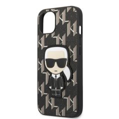   Karl Lagerfeld Monogram Ikonik Apple iPhone 13 Pro (6.1) hátlapvédő tok fekete (KLHCP13LPMNIKBK)