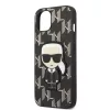 Karl Lagerfeld Monogram Ikonik Apple iPhone 13 Pro Max (6.7) hátlapvédő tok fekete (KLHCP13XPMNIKBK)
