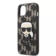   Karl Lagerfeld Monogram Ikonik Apple iPhone 13 Pro Max (6.7) hátlapvédő tok fekete (KLHCP13XPMNIKBK)