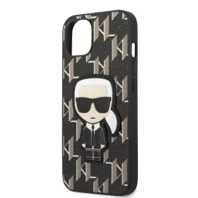   Karl Lagerfeld Monogram Ikonik Apple iPhone 13 Pro Max (6.7) hátlapvédő tok fekete (KLHCP13XPMNIKBK)