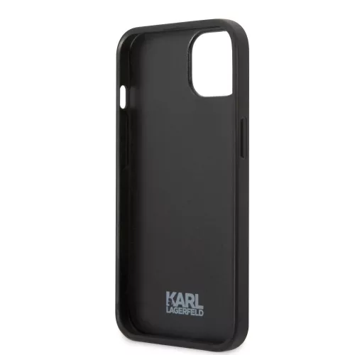 Karl Lagerfeld Monogram Ikonik Apple iPhone 13 Pro Max (6.7) hátlapvédő tok fekete (KLHCP13XPMNIKBK)