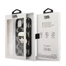 Karl Lagerfeld Monogram Ikonik Apple iPhone 13 Pro Max (6.7) hátlapvédő tok fekete (KLHCP13XPMNIKBK)