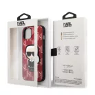Karl Lagerfeld Monogram Ikonik Apple iPhone 13 Pro Max (6.7) hátlapvédő tok piros (KLHCP13XPMNIKPI)