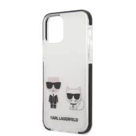   Karl Lagerfeld and Choupette Apple iPhone 12 / 12 Pro 2020 (6.1) hátlapvédő tok fehér (KLHCP12MTPEKCW)