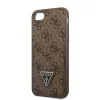Guess 4G Saffiano Double Card Apple iPhone 7 / 8 / SE2 / SE3 (4.7) hátlapvédő tok barna (GUHCI8P4TPW)