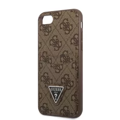   Guess 4G Saffiano Double Card Apple iPhone 7 / 8 / SE2 / SE3 (4.7) hátlapvédő tok barna (GUHCI8P4TPW)