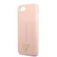 Guess Silicone Line Triangle Apple iPhone 7 / 8 / SE2 / SE3 (4.7) hátlapvédő tok pink (GUHCI8SLTGP)