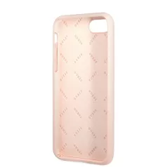   Guess Silicone Line Triangle Apple iPhone 7 / 8 / SE2 / SE3 (4.7) hátlapvédő tok pink (GUHCI8SLTGP)