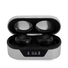   Guess True Wireless Classic Logo Bluetooth 5.0 sztereó TWS headset beépített mikrofonnal ezüst (GUTWST31EG)