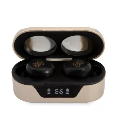   Guess True Wireless Classic Logo Bluetooth 5.0 sztereó TWS headset beépített mikrofonnal arany (GUTWST31ED)