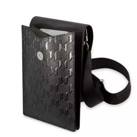 Karl Lagerfeld Saffiano Monogram válltáska fekete (KLWBSAMSMK)