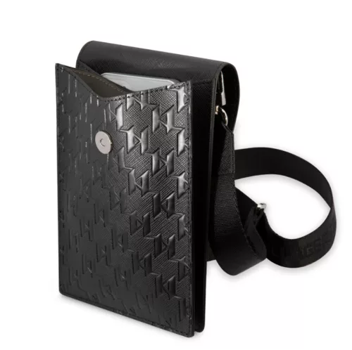 Karl Lagerfeld Saffiano Monogram válltáska fekete (KLWBSAMSMK)