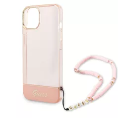   Guess Apple iPhone 14 (6.1) PC/TPU Camera Outline Translucent hátlapvédő tok pink (GUHCP14SHGCOHP)