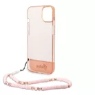 Guess Apple iPhone 14 (6.1) PC/TPU Camera Outline Translucent hátlapvédő tok pink (GUHCP14SHGCOHP)